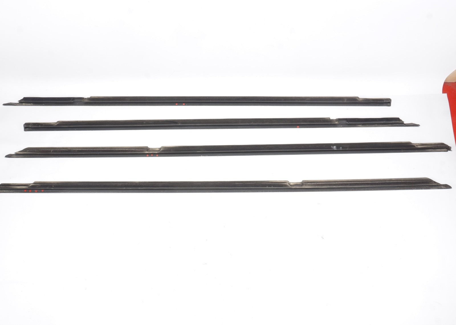 2011 - 2017 Audi A8L Long Door Window Belt Chrome Molding SET Of 4 OEM