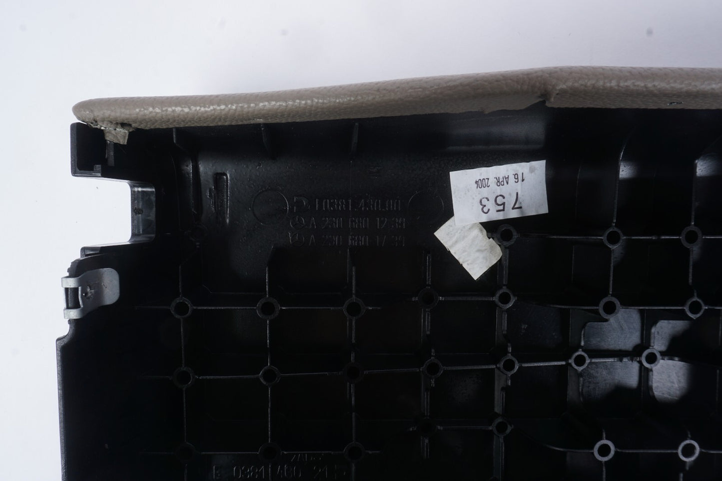 03-06 Mercedes R230 SL500 SL55 AMG Center Console Rear Lid Cover Panel OEM