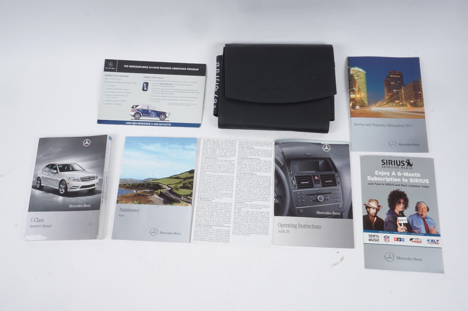 2011 Mercedes C CLASS OWNER MANUAL BOOKS W/ CASE OEM