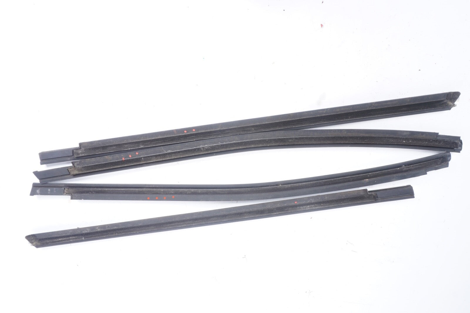 14-19 MASERATI GHIBLI SET OF 6 FRONT REAR RIGHT & LEFT DOOR CHROME MOLDING OEM