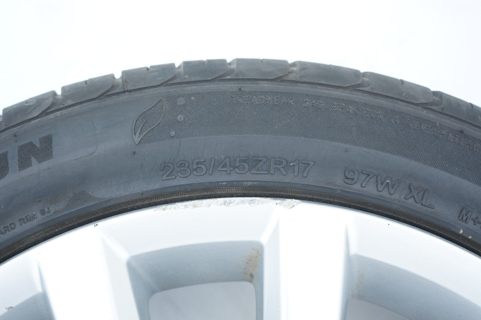 2012 - 2016 VOLKSWAGEN EOS ALLOY WHEEL RIM 7.5Jx17 & TIRE 235/45ZR17 SETOEM