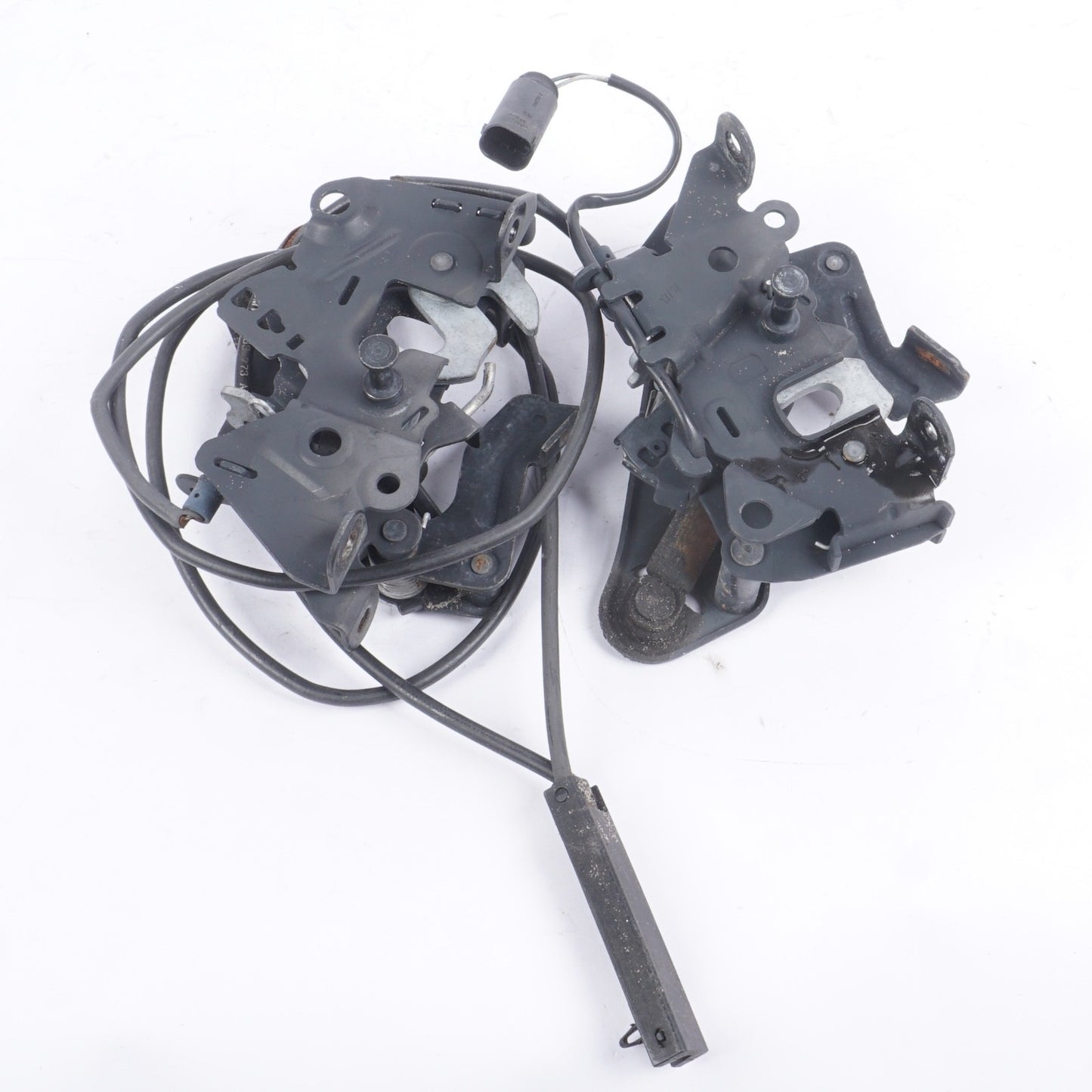 OEM BMW F12 650i 12-18 Left Right Lower Hood Lock Latch Catch w/Cable Handle