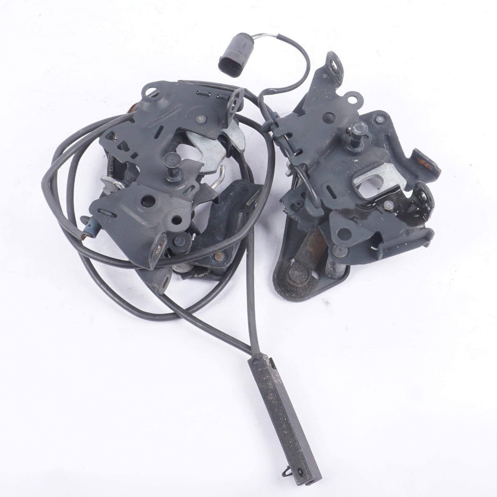 OEM BMW F12 650i 12-18 Left Right Lower Hood Lock Latch Catch w/Cable Handle