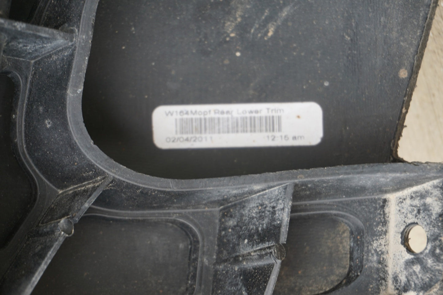 09-11 Mercedes W164 ML350 ML320 ML550 Base Rear Bumper Cover Assembly OEM