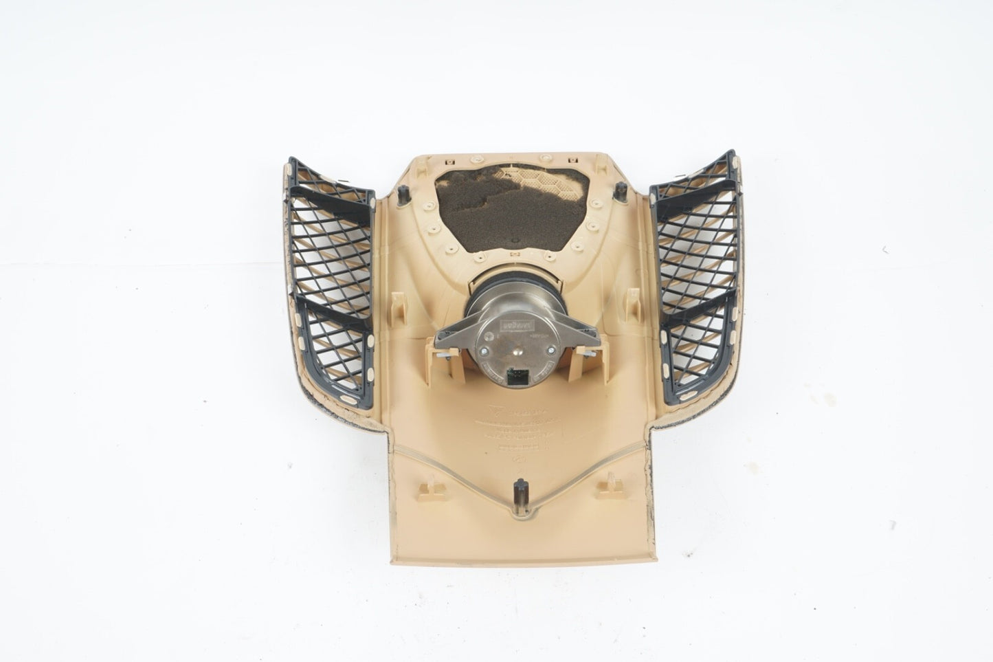 11-16 PORSCHE CAYENNE UPPER CENTER DASH SPEAKER GRILL W/CLOCK ID 7P5858189A