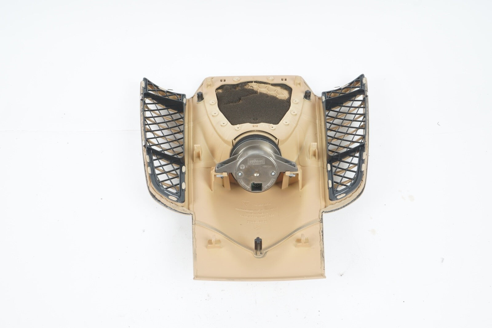 11-16 PORSCHE CAYENNE UPPER CENTER DASH SPEAKER GRILL W/CLOCK ID 7P5858189A