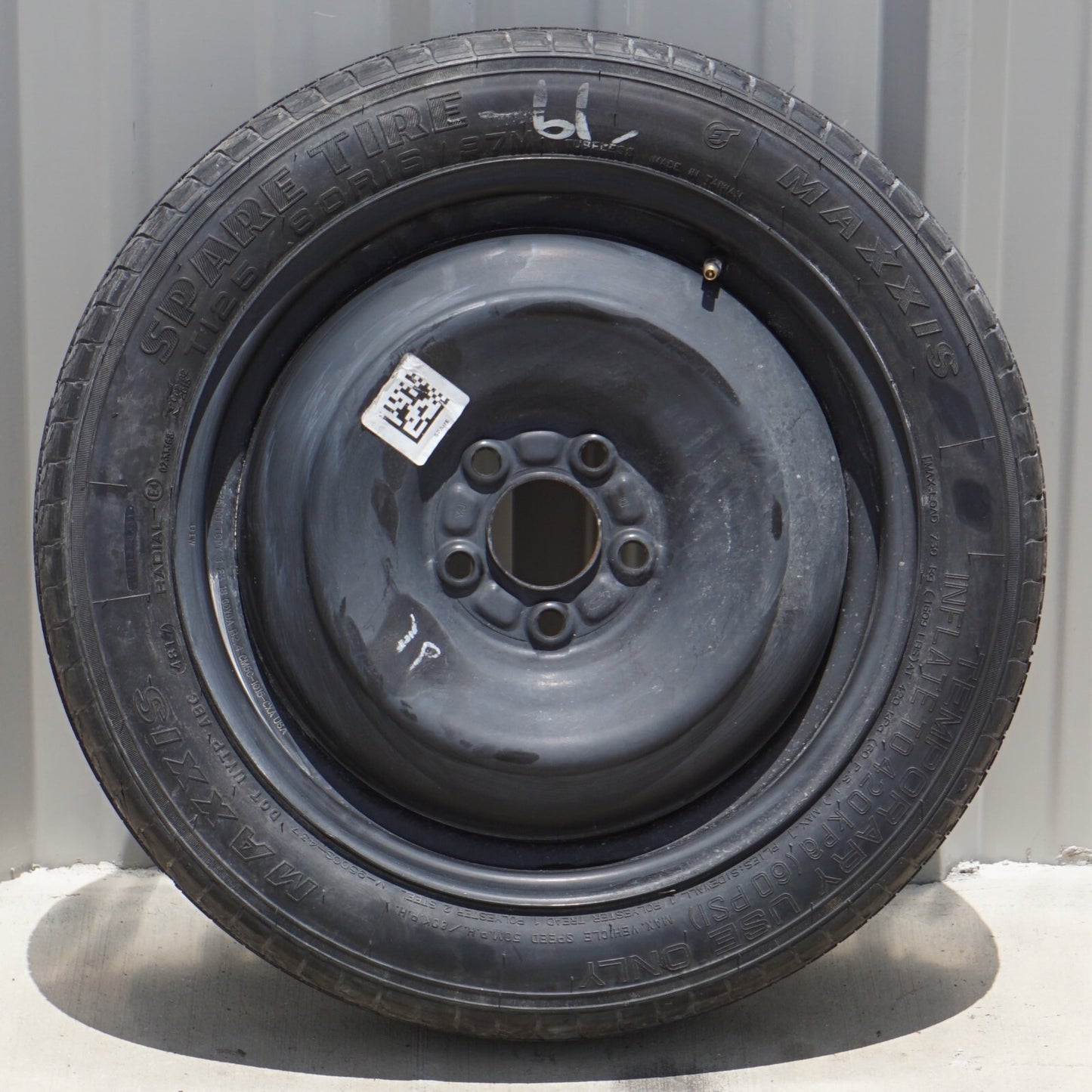 2012 - 2018 FORD FOCUS Spare Tire T125/80R16 OEM
