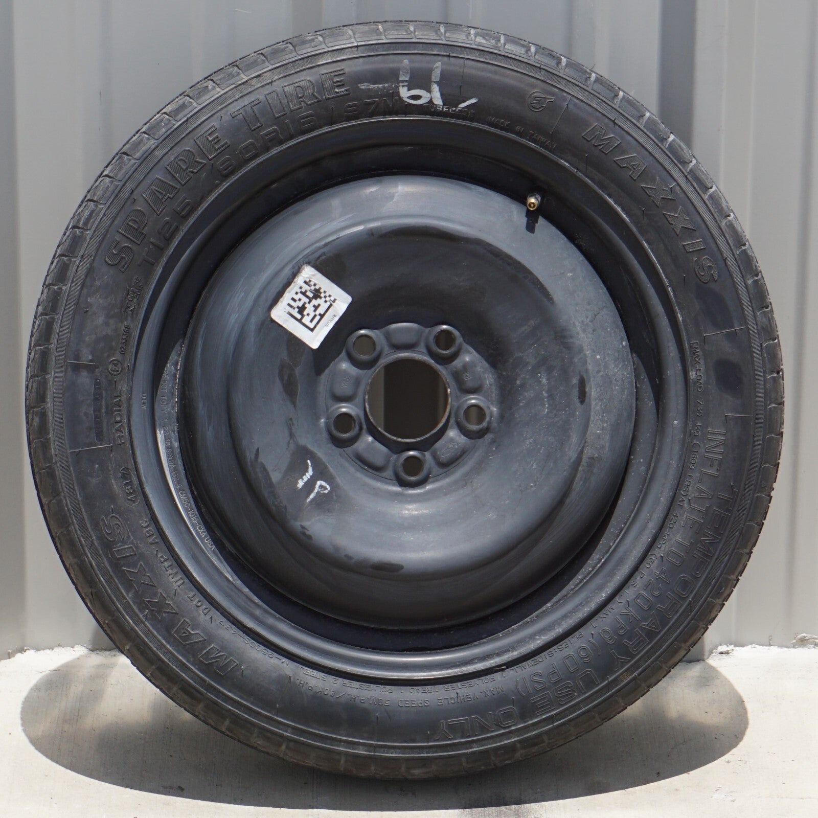 2012 - 2018 FORD FOCUS Spare Tire T125/80R16 OEM