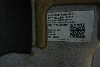 2013-2020  Mercedes SL400 SL450 SL550 SL63 SL65 Floor Carpet  OEM