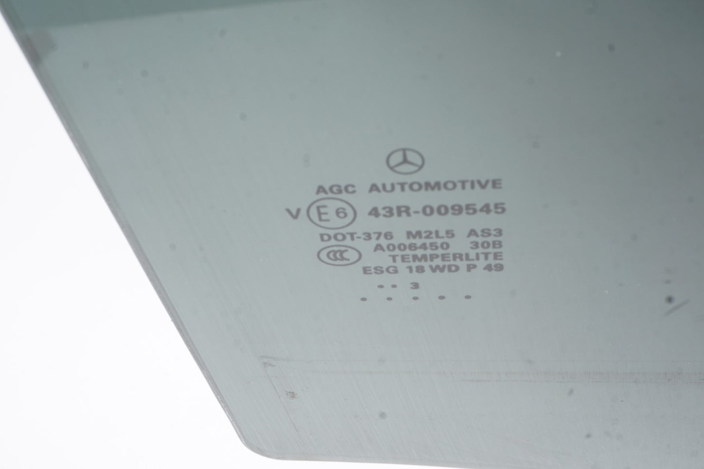 13-19 Mercedes X166 ML GL GLS Rear Right Passenger Side Door Window Glass OEM