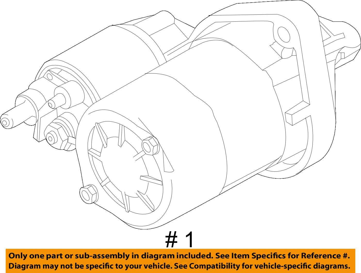2015 - 2018 Ford Focus 1.0L  Car Starter Motor Solenoid OEM