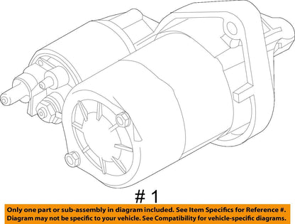 2015 - 2018 Ford Focus 1.0L  Car Starter Motor Solenoid OEM