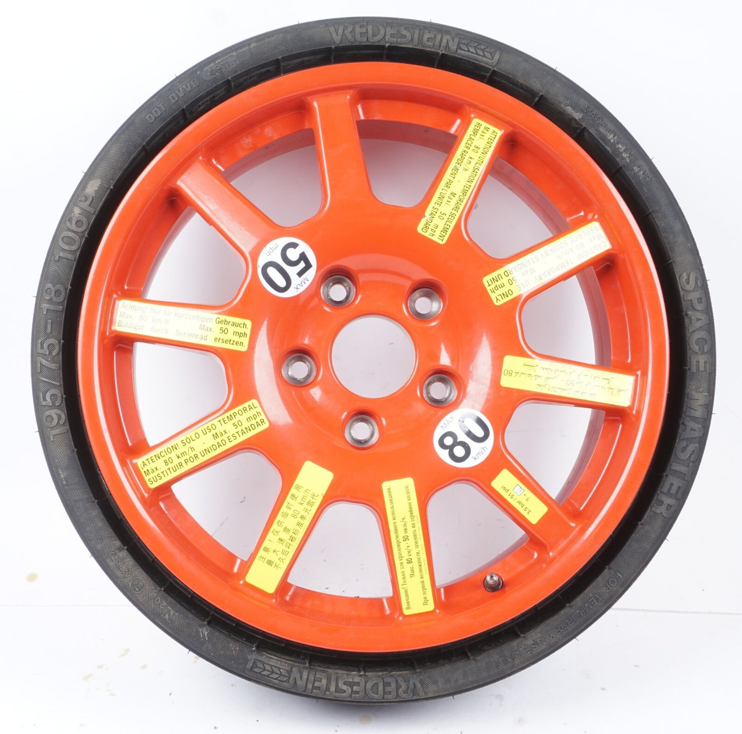 2011-2018 Porsche Cayenne Wheel Spare Tire 195/75-18 7P0601027 OEM