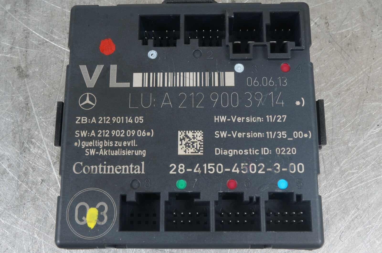 08-14 Mercedes W204 C300 C350 Front Left Side Door Control Module 2129003914 OEM