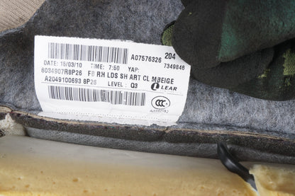 08-11 Mercedes W204 C300 Front Right Passenger Top Upper Seat Cushion OEM