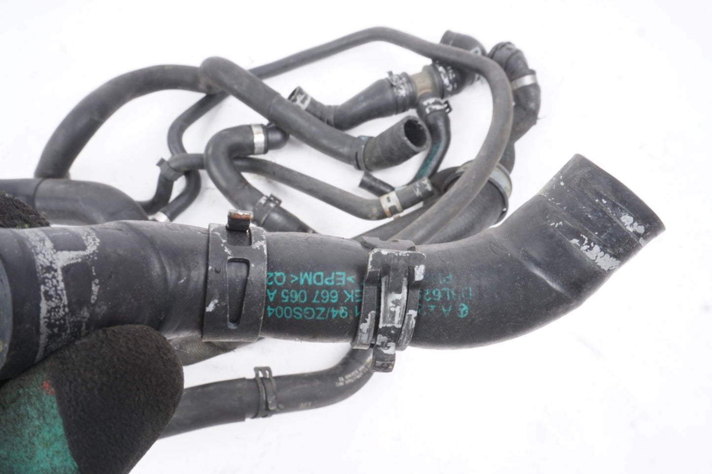 2007 - 2011 Mercedes S550 Engine Cooling Hose Line SET OEM