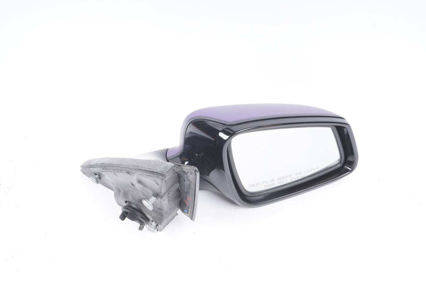 11-13 BMW F10 535i 550i Right Passenger Side Door Mirror BLACK UNDER FILM