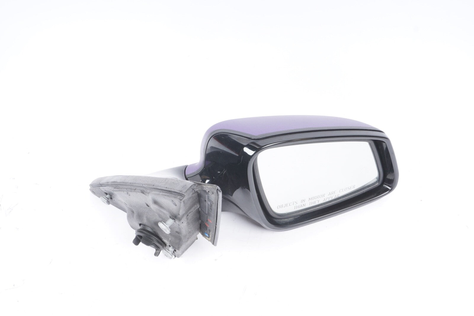 11-13 BMW F10 535i 550i Right Passenger Side Door Mirror BLACK UNDER FILM