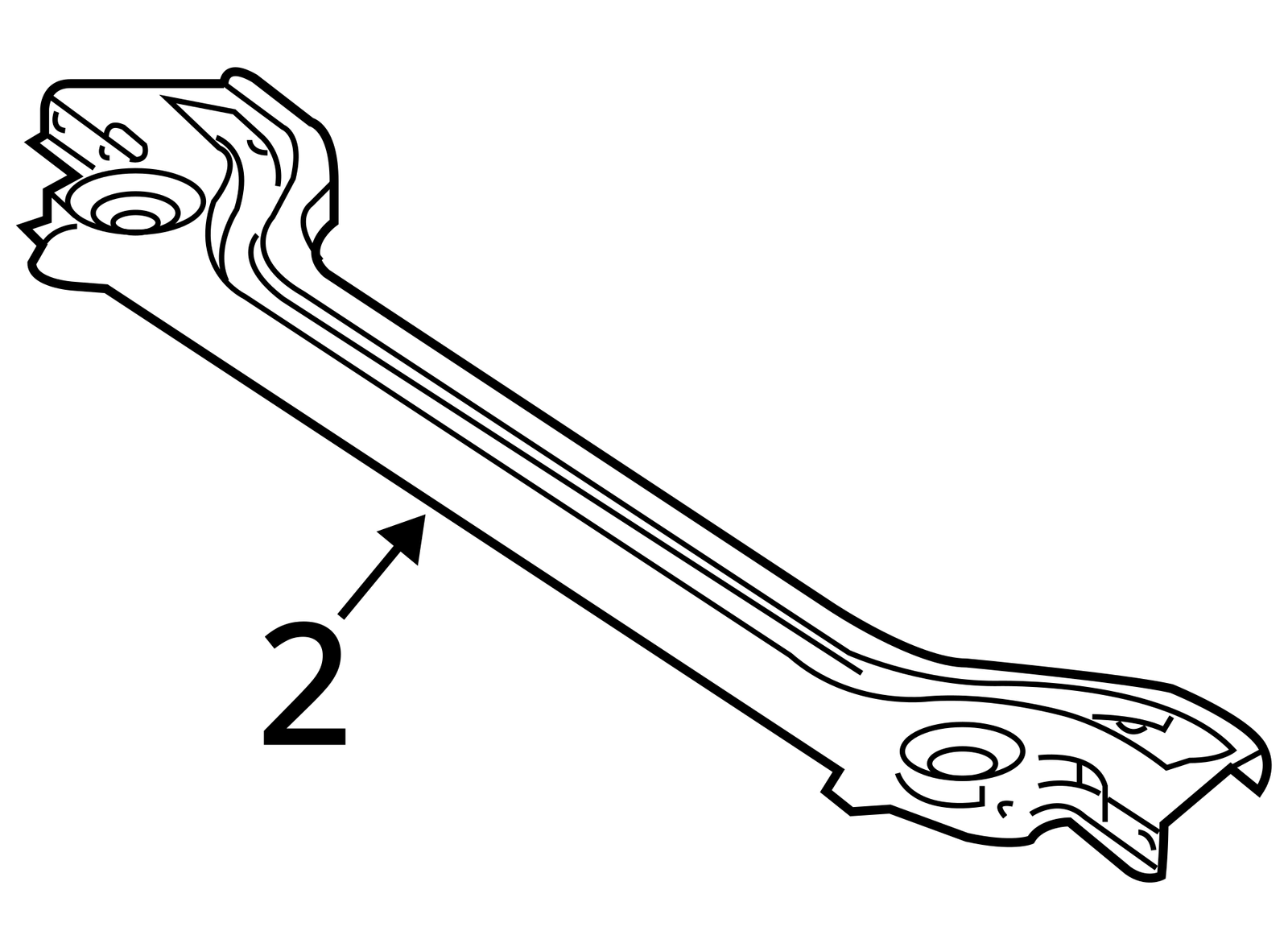 06-11 Mercedes W164 X164 ML350 ML550 Front Lower Radiator Core Support Bracket
