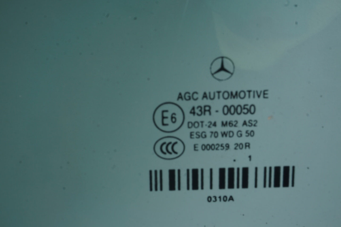 11-17 Mercedes W207 E350 Convertible Coupe Door Window Glass Front Left Side OEM