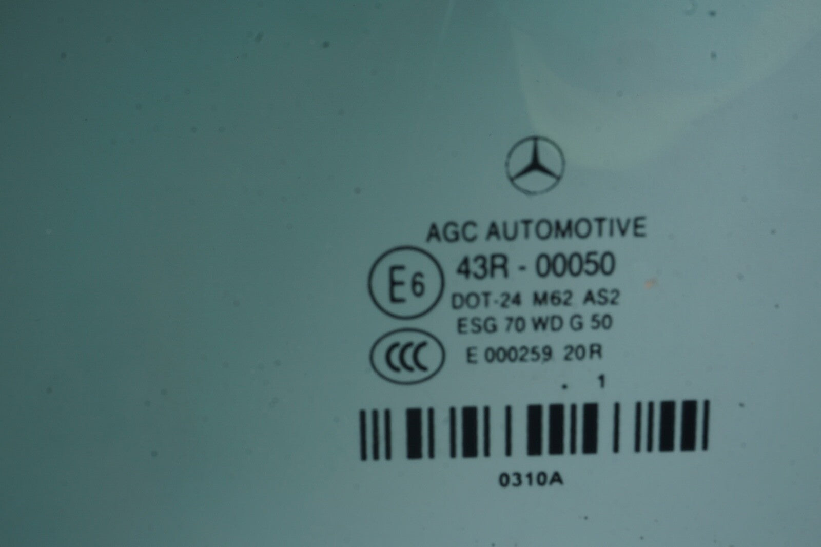 11-17 Mercedes W207 E350 Convertible Coupe Door Window Glass Front Left Side OEM