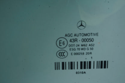 11-17 Mercedes W207 E350 Convertible Coupe Door Window Glass Front Left Side OEM