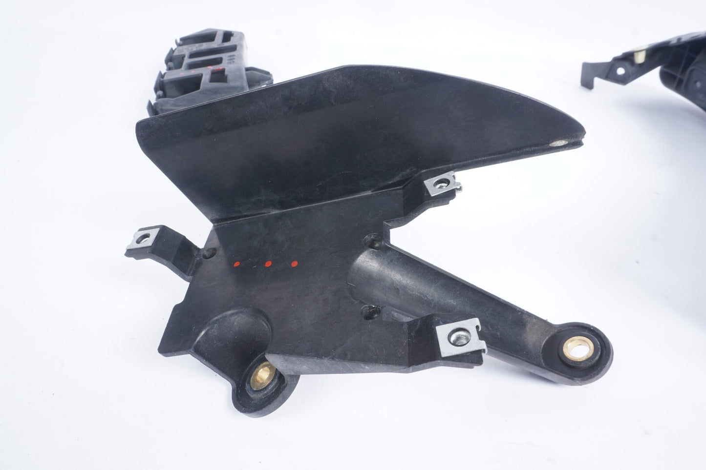 11-14 Porsche Cayenne Rear Left Driver Side Bumper Support Bracket Set Of 3 OEM
