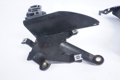 11-14 Porsche Cayenne Rear Left Driver Side Bumper Support Bracket Set Of 3 OEM