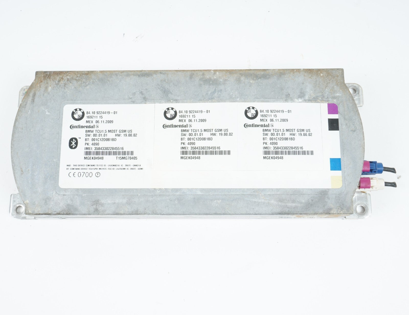 2008 - 2013 BMW X6 COMMUNICATION BLUETOOTH CONTROL MODULE OEM