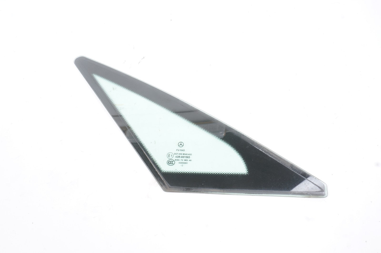 10-17 Mercedes E350 W207 Coupe Rear Left Driver Side Quarter Window Glass OEM