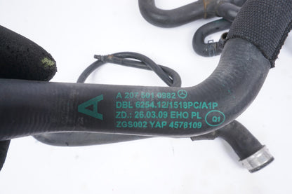 12-14 Mercedes W204 C250 Engine Coolant Hose Line Pipe  OEM
