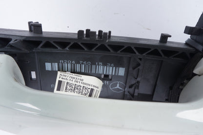 10-13 Mercedes W212 E350 E550 Front Left Exterior Door Handle White OEM