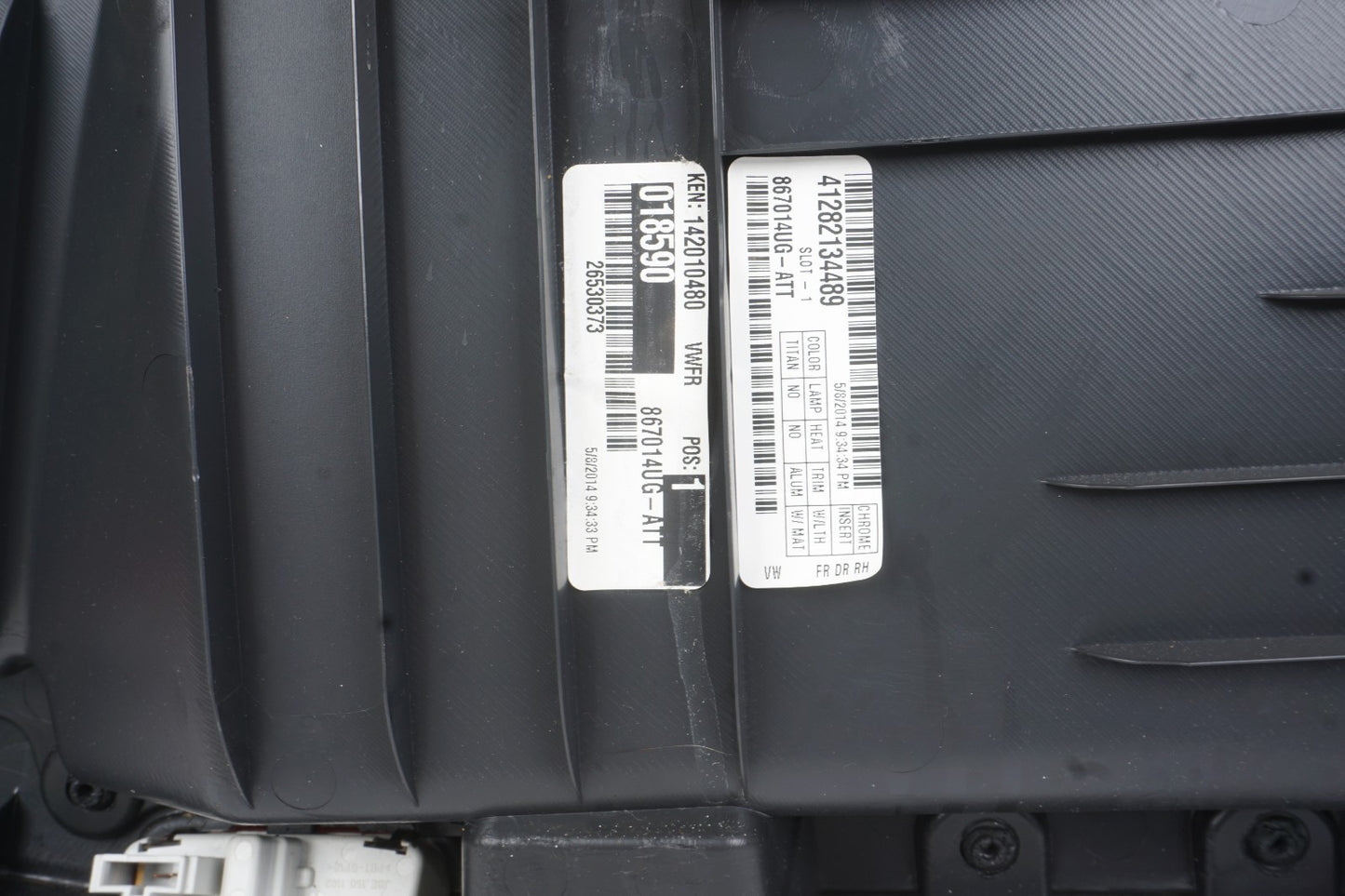 2012-2019 Volkswagen Passat Front Right Passenger Door Panel Trim OEM