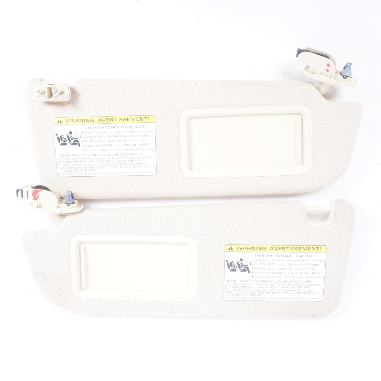 2012 - 2016 AUDI A6 A7 FRONT LEFT RIGHT SIDE SUN VISOR SUNVISOR OEM PAIR SET