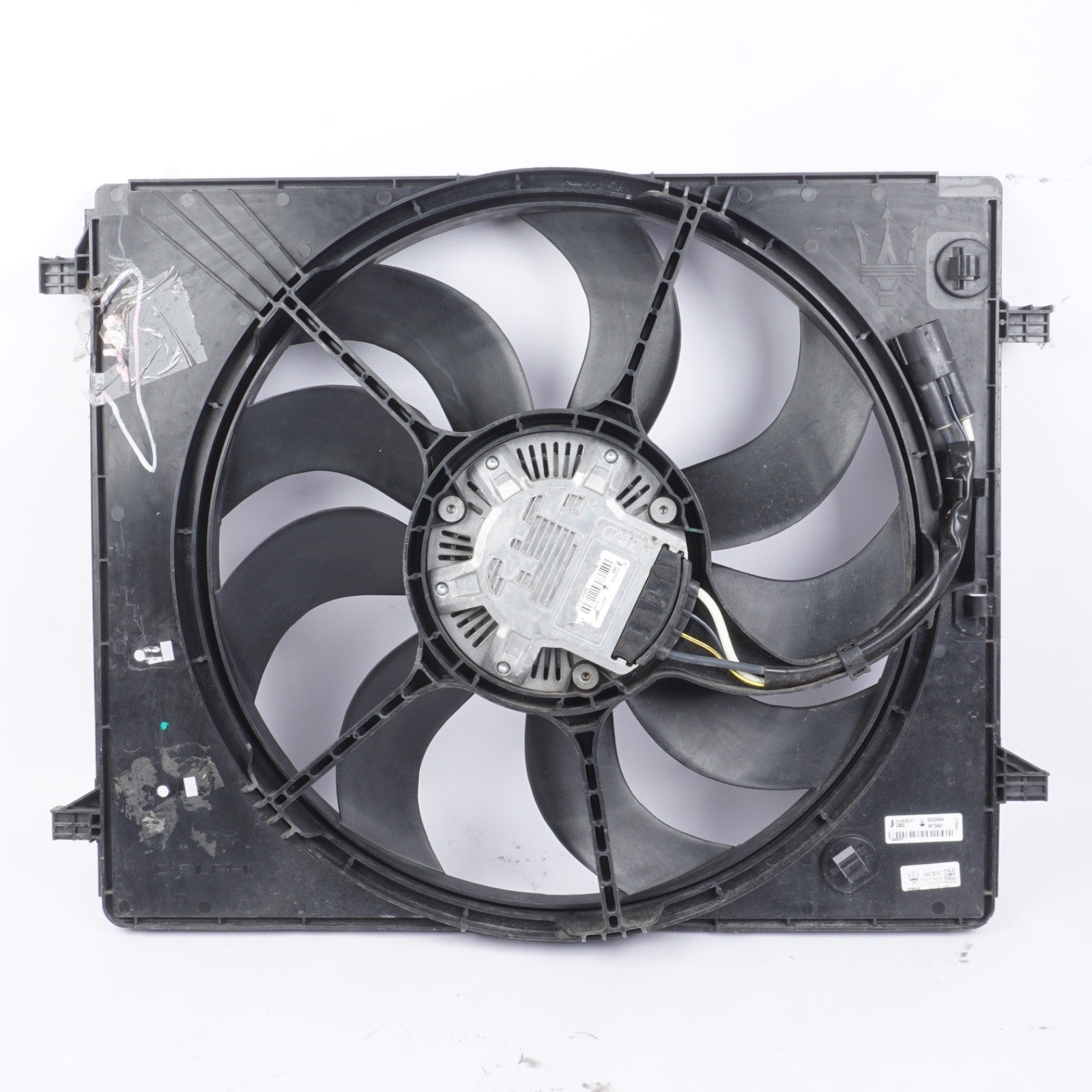 2014 - 17 Maserati Ghibli Quattroporte Radiator Cooling Fan Shroud & Motor Assy
