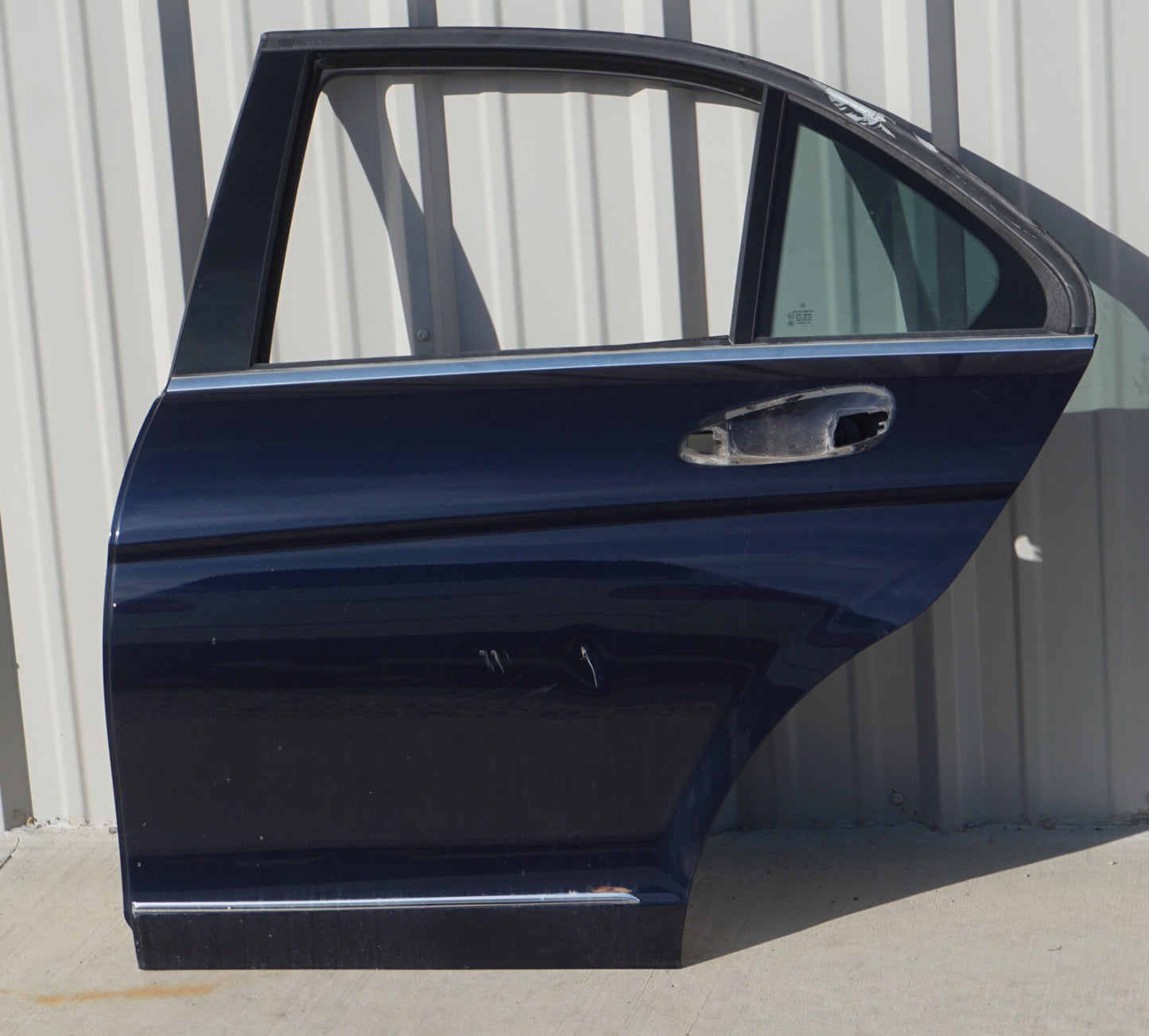 08-14 Mercedes C300 C350 W204 Rear Left Driver Side Door Shell OEM
