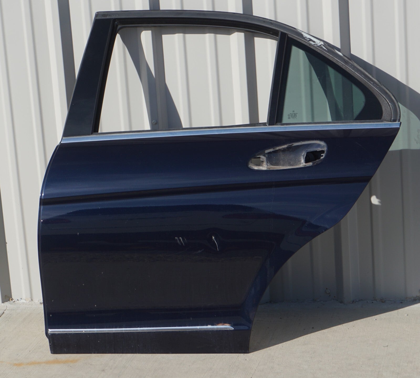 08-14 Mercedes C300 C350 W204 Rear Left Driver Side Door Shell OEM