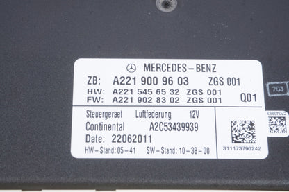 2007 - 2014 Mercedes W221 S400 S550 Airmatic Air Suspension Control Module OEM