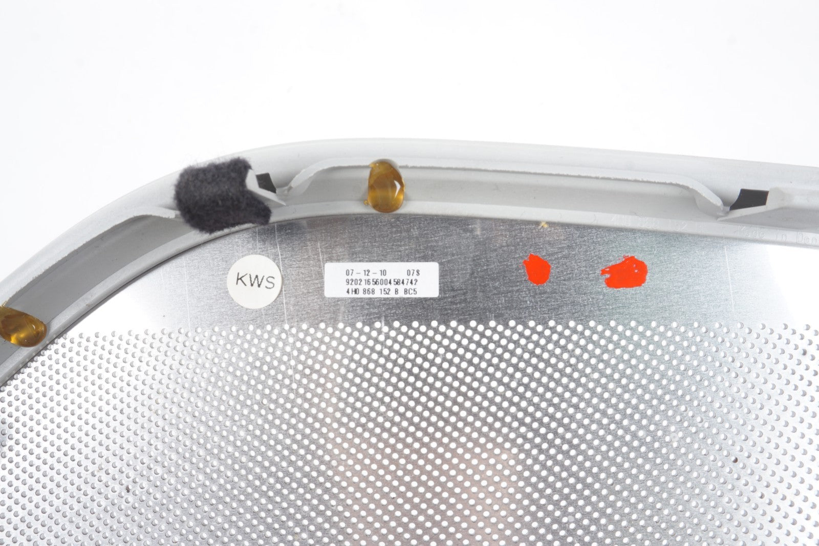 2011-2017 Audi D4 A8 A8L Front Right Door Speaker Grille Cover B&O OEM