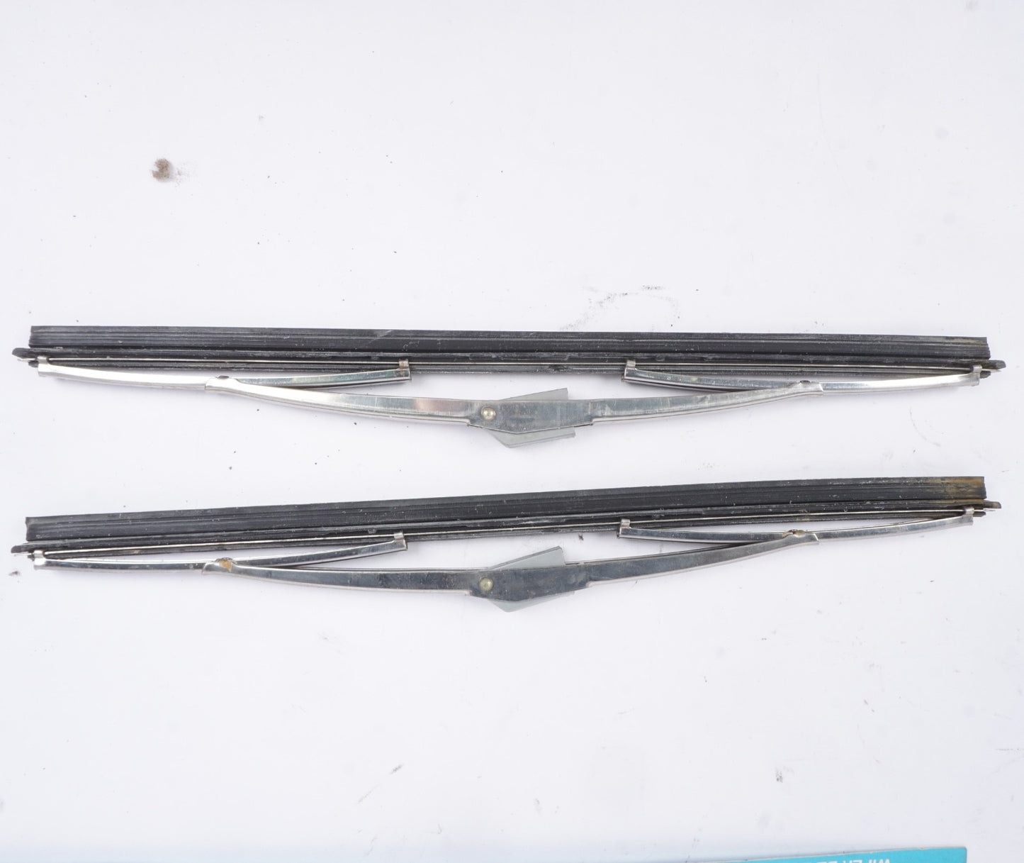 Pair Polished Windshield Wiper Blades For Mercedes W108 W111 W112