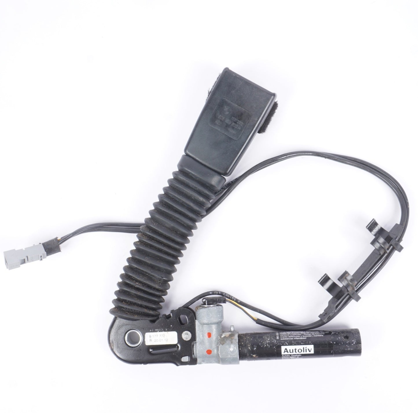 07-09 BMW E92 E93 FRONT RIGHT PASSENGER SIDE SEAT BELT BUCKLE