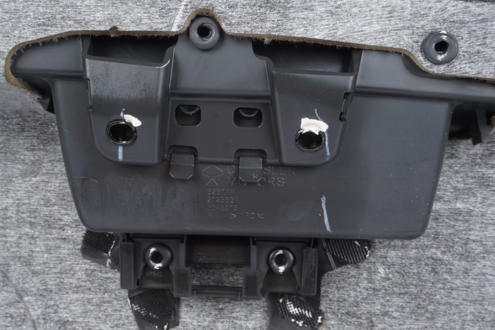 12-19 Fiat 500 Abarth Coupe Right Leather Interior Door Trim Panel