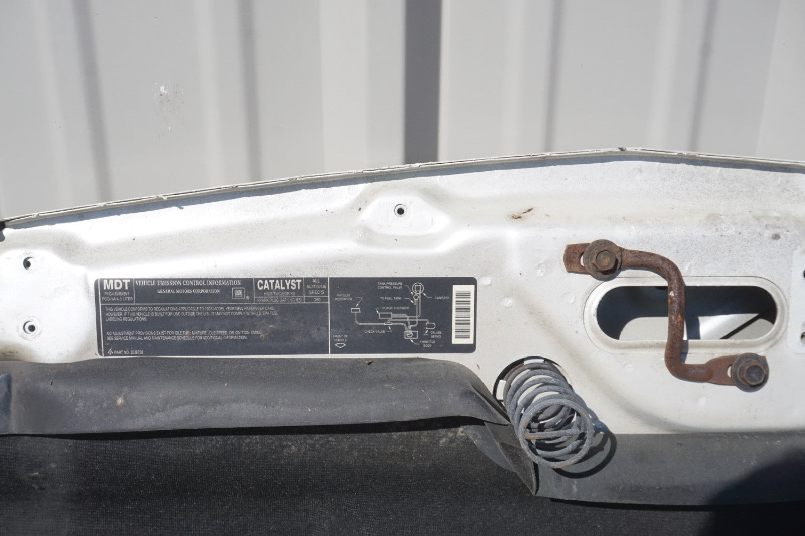 1987 - 1993 Cadillac Allante Hood Bonnet Cap OEM