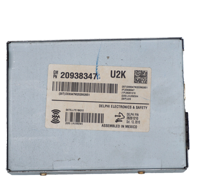 07-13 CHEVROLET SILVERADO SATELLITE RECEIVER CONTROL MODULE 20938347 OEM