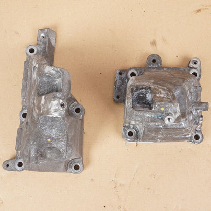 12-13 Mercedes W221 S550 RWD Engine Motor Left & Right Mount Bracket Set  OEM
