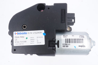 09-15 BMW 750Li F01 F02 Upper Overhead Sunroof Adjustment Motor Oem