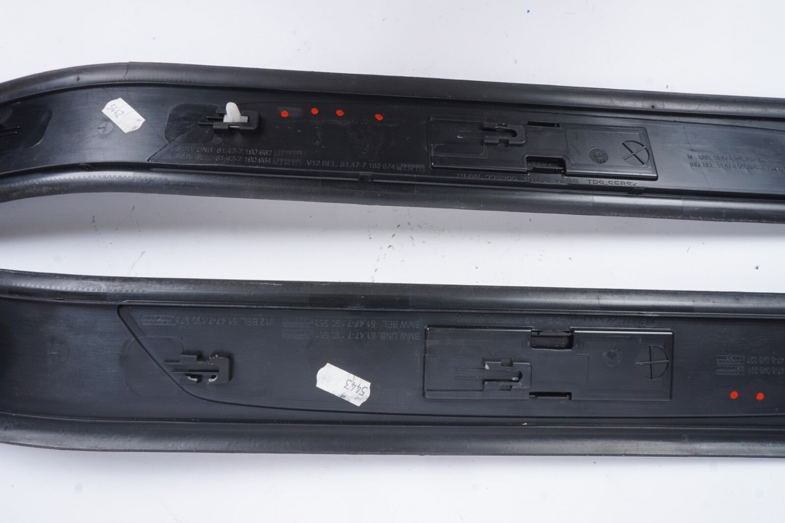 10-15 OEM BMW F02 740 750 Door Sill Plate Molding Trim M SPORT Left Right SET