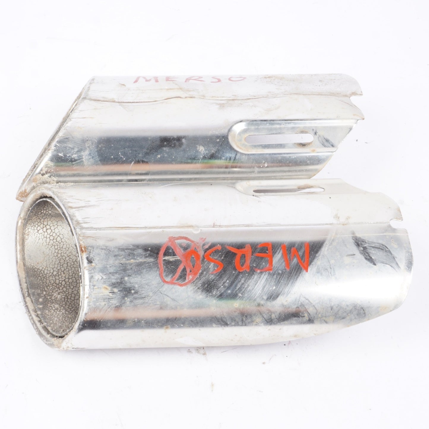 08-16 Mercedes W204 C350 E350 Rear Bumper Exhaust Muffler Tips Set of 2 OEM