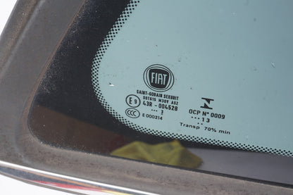 2012 - 2019 Fiat 500 Rear Quarter Window Glass Right Passenger Side OEM