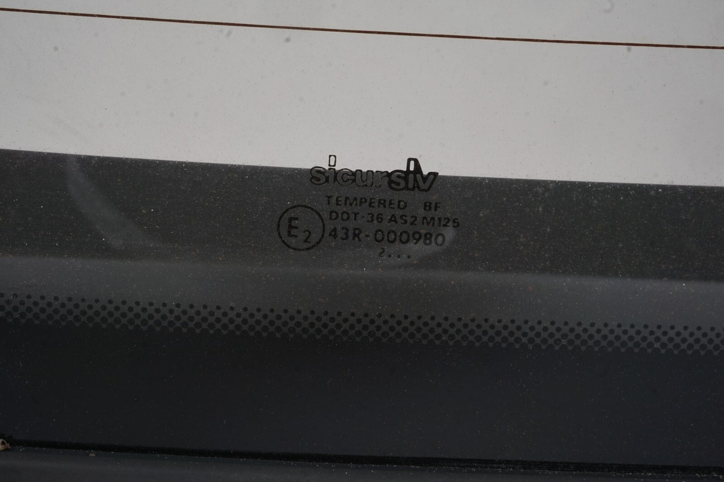 1987 - 1993 Cadillac Allante Soft Top Rear Back Window Glass  OEM